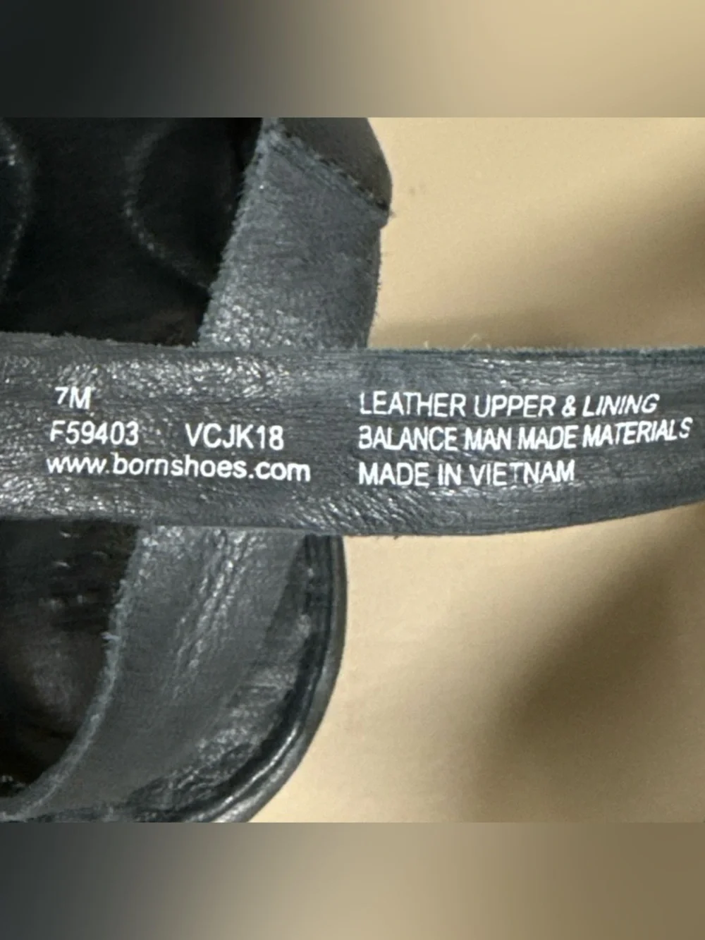 Born black leather